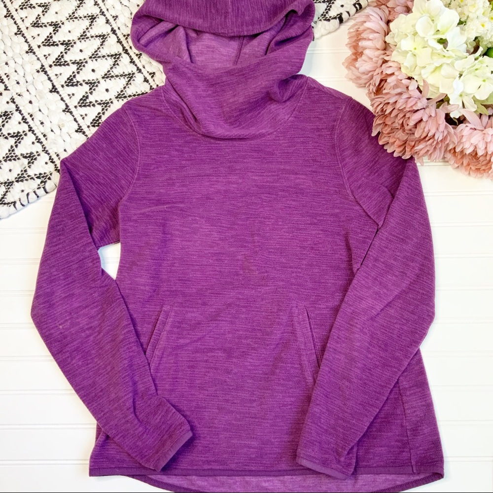 OLD NAVY Purple Scuba Hood Fleece Sweatshirt